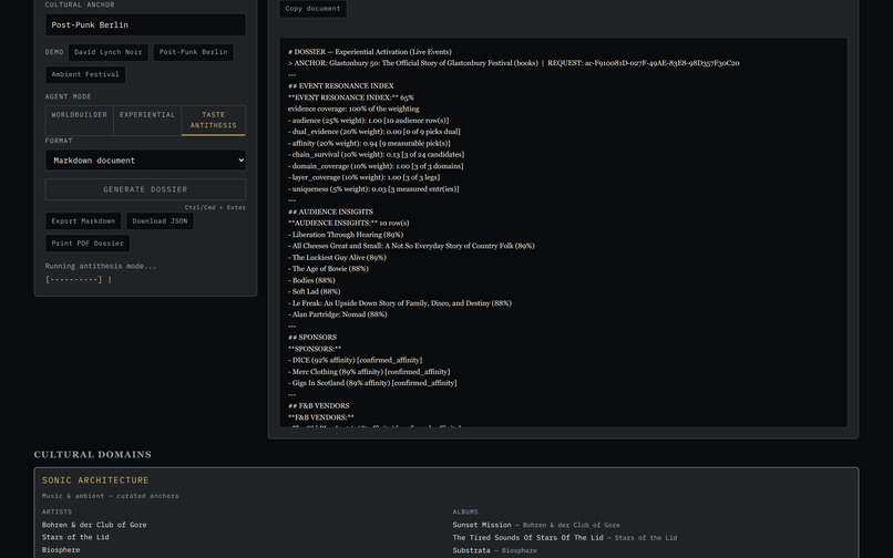 SUTO OSNOVA — agentic cultural intelligence – screenshot 5