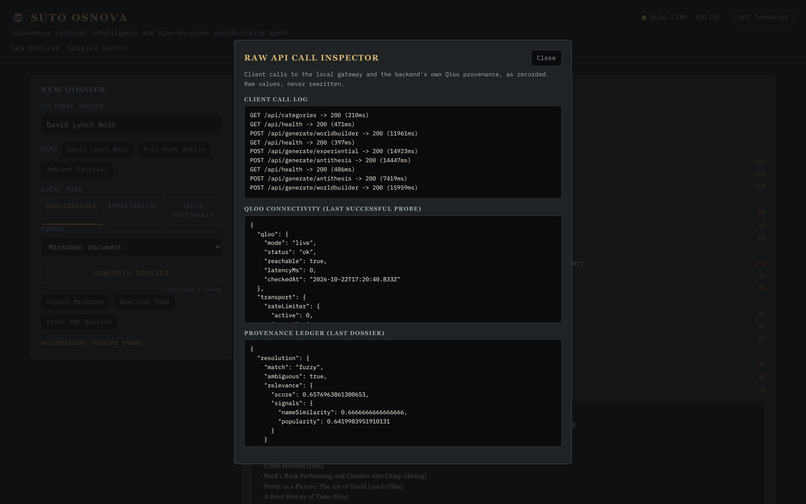 SUTO OSNOVA — agentic cultural intelligence – screenshot 6