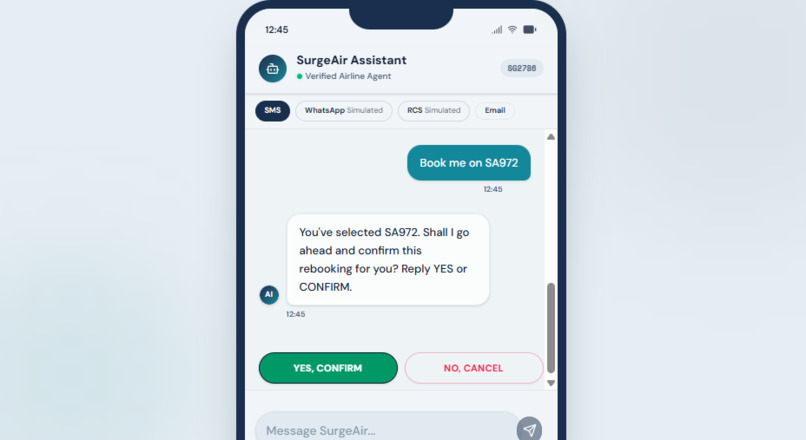 SurgeAir AI Assistant – screenshot 1
