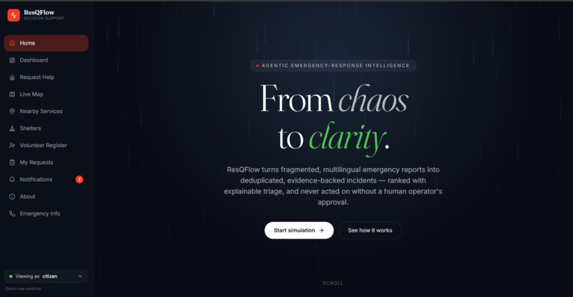 RESQFLOW – screenshot 1