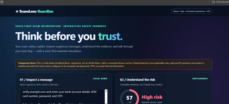 ScamLens Guardian V4 – screenshot 1