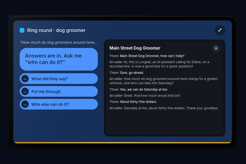 Longtail: Alexa, call around for me – screenshot 4