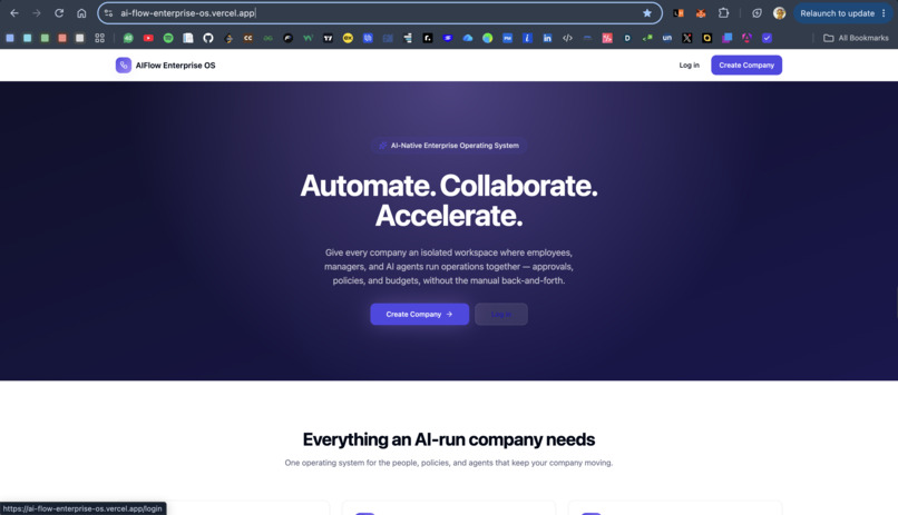 AIFlow Enterprise OS – screenshot 1