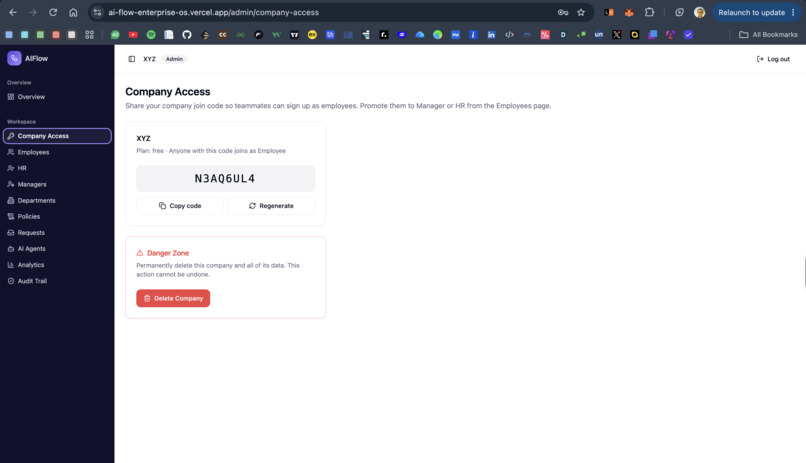 AIFlow Enterprise OS – screenshot 3