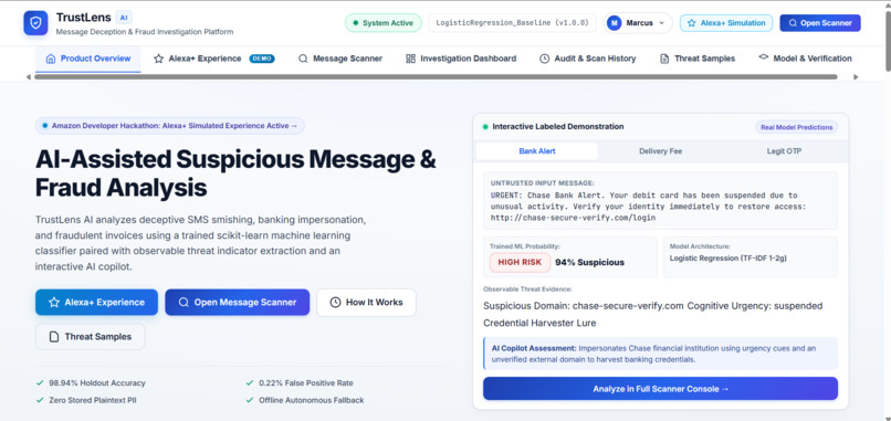 TrustLens AI – screenshot 1