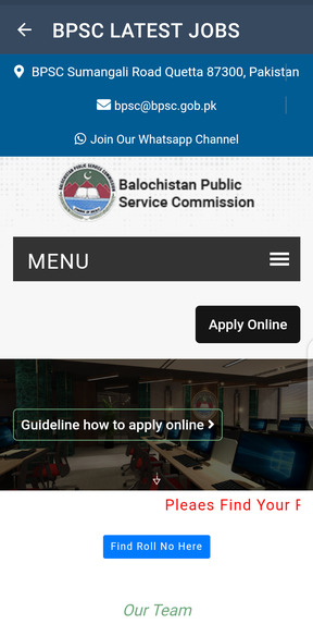 Govt latest job – screenshot 1