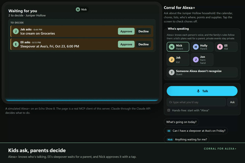 Corral for Alexa+ – screenshot 5