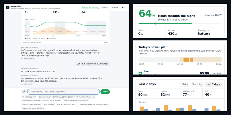 Powerline: Home Power Copilot for Alexa+ – screenshot 1