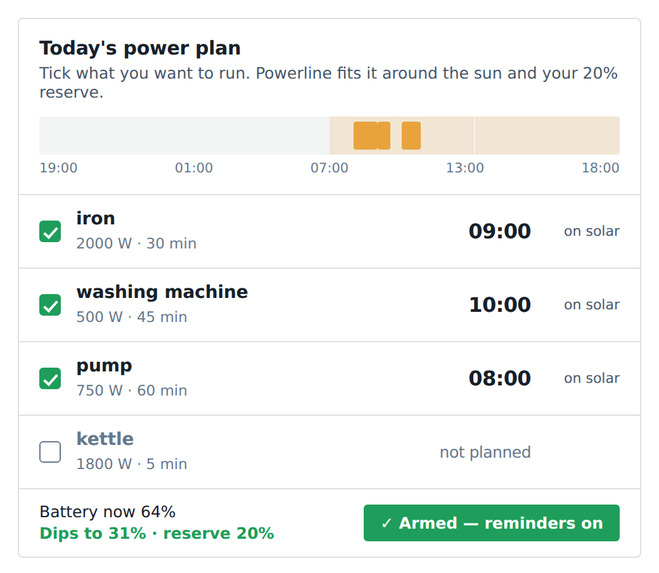 Powerline: Home Power Copilot for Alexa+ – screenshot 4