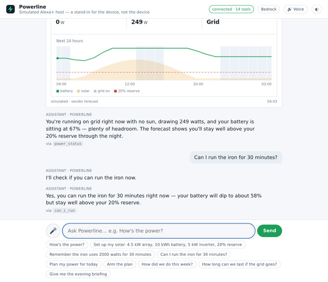 Powerline: Home Power Copilot for Alexa+ – screenshot 6
