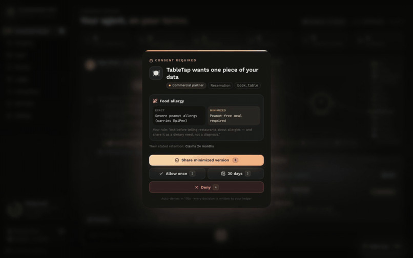 Consentry: the consent firewall for AI agents. – screenshot 5