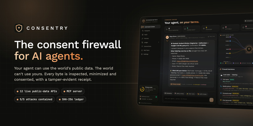 Consentry: the consent firewall for AI agents. – screenshot 6