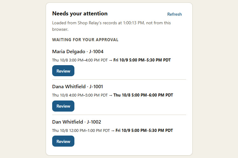 Shop Relay – screenshot 1