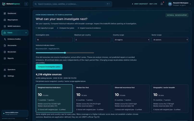 MethaneResponse – screenshot 1