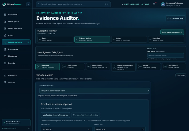 MethaneResponse – screenshot 2