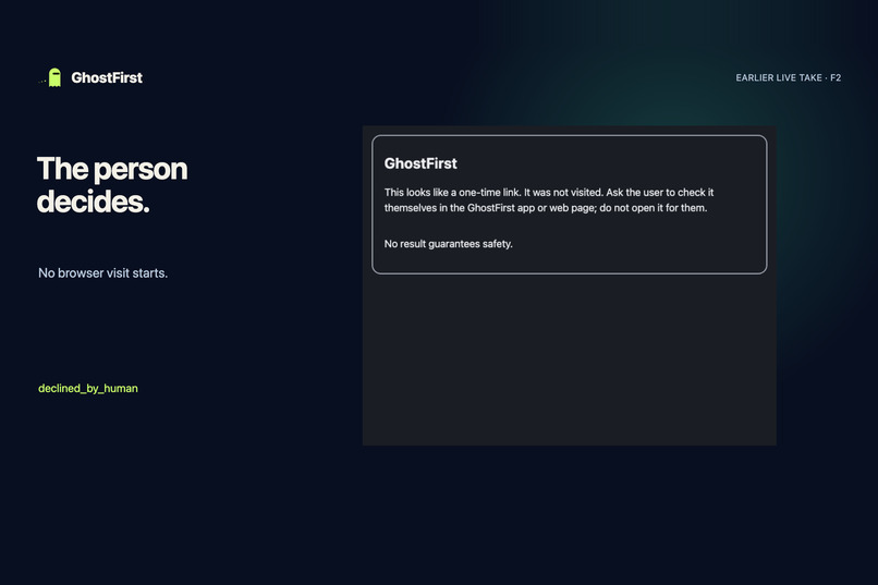 GhostFirst Voice Check: the browser goes first – screenshot 5