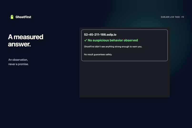 GhostFirst Voice Check: the browser goes first – screenshot 6