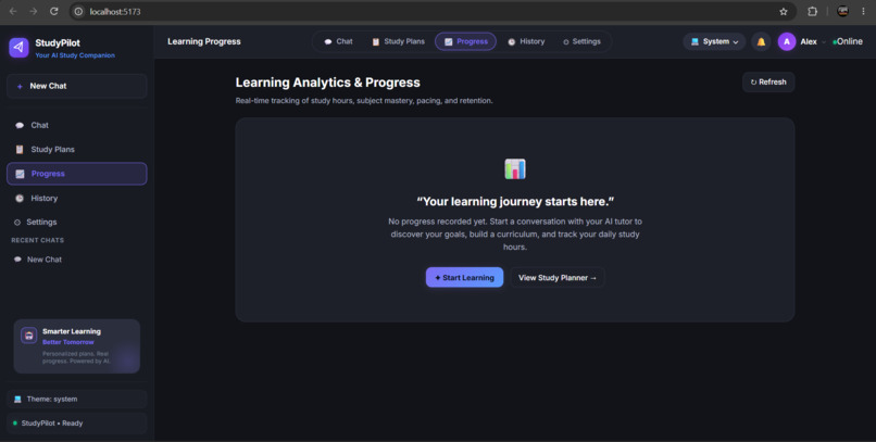 StudyPilot - Adaptive Voice AI Agent via MCP – screenshot 2