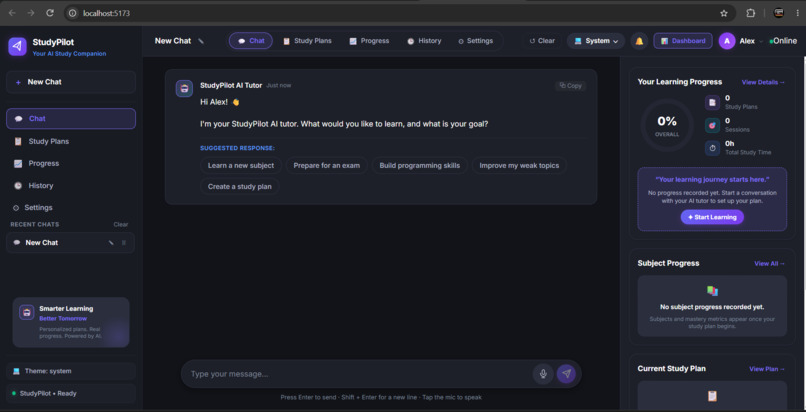 StudyPilot - Adaptive Voice AI Agent via MCP – screenshot 4