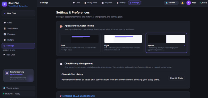 StudyPilot - Adaptive Voice AI Agent via MCP – screenshot 5