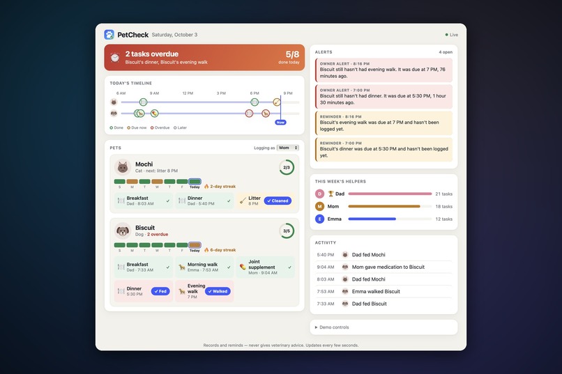 PetCheck – screenshot 2