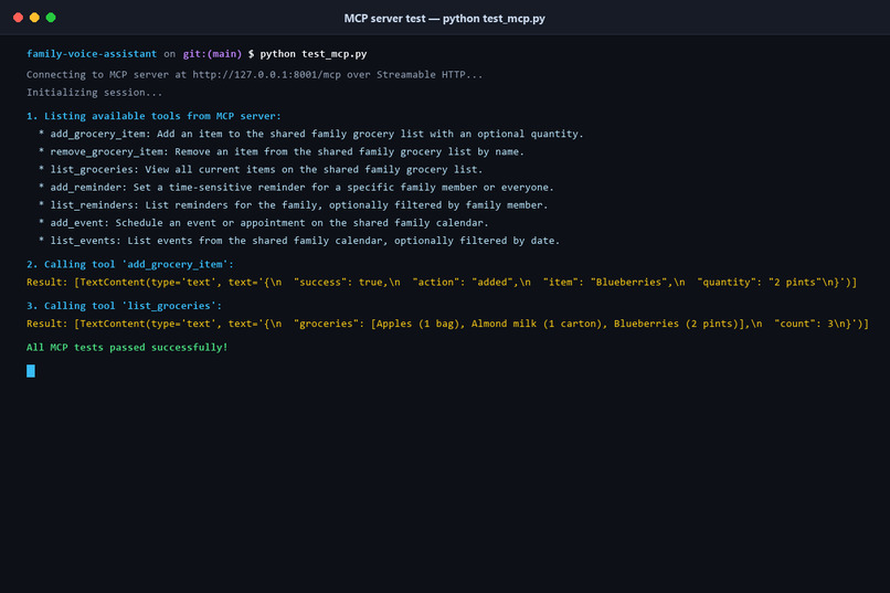 Family Voice Assistant – screenshot 1