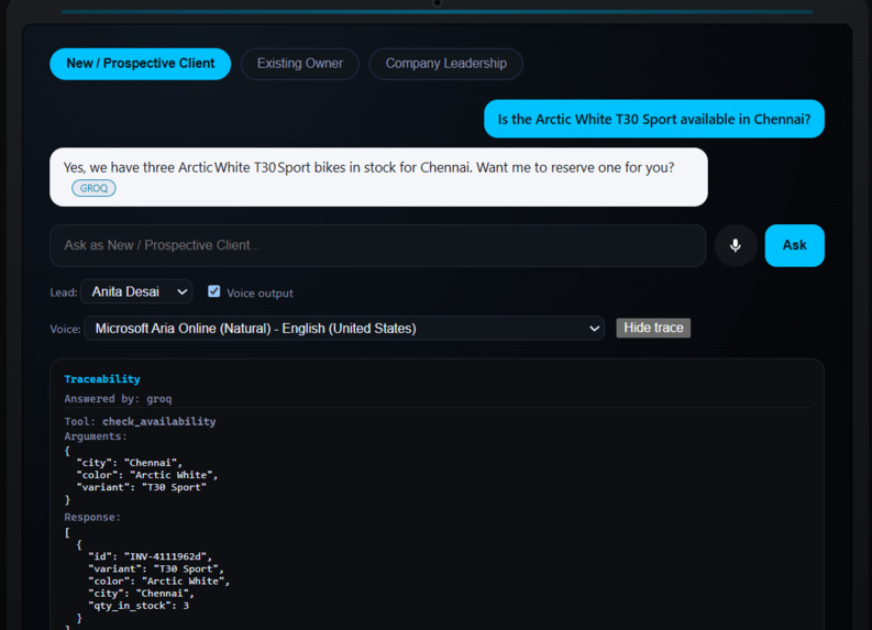 Alexa+ Raptee Ops Agent – screenshot 4