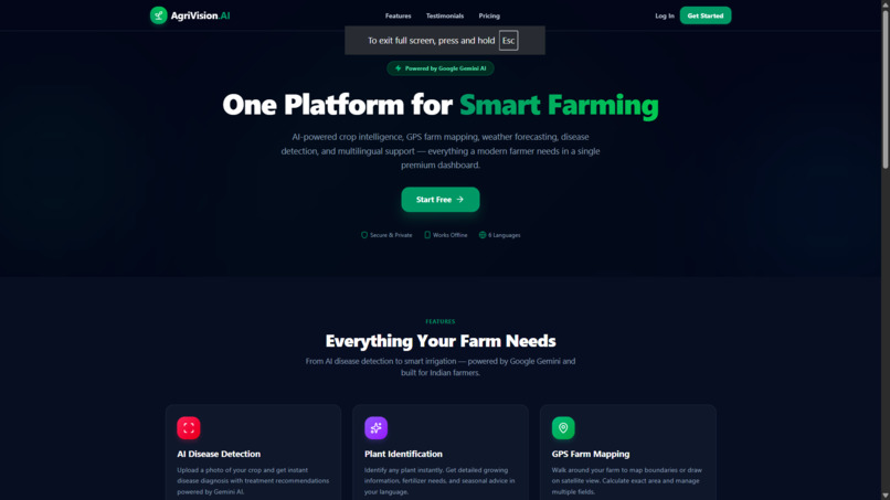 Agri vison – screenshot 1