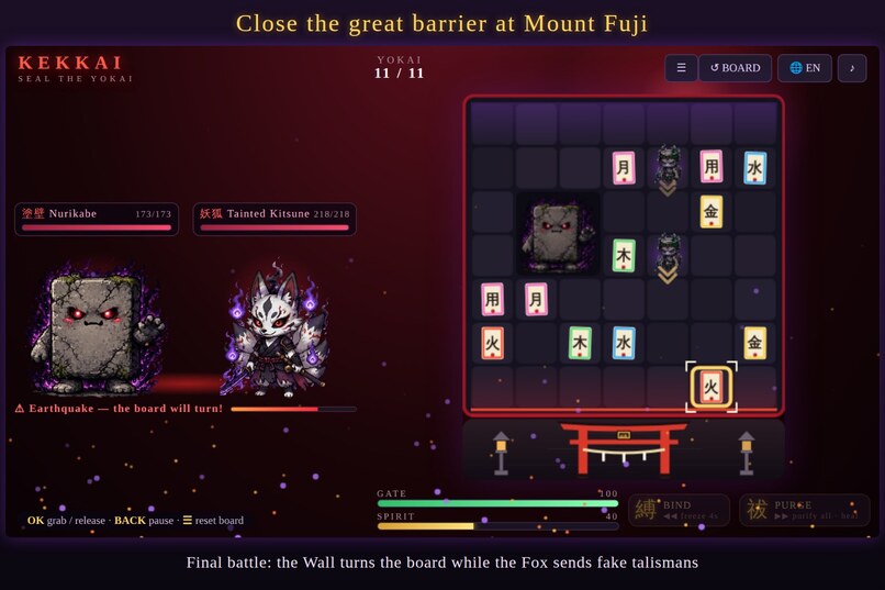 KEKKAI — Seal the Yokai – screenshot 1