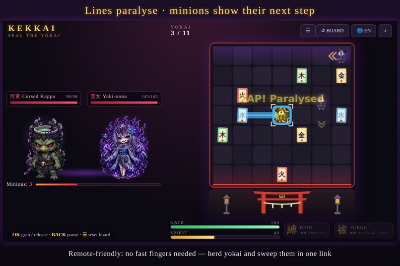 KEKKAI — Seal the Yokai – screenshot 2