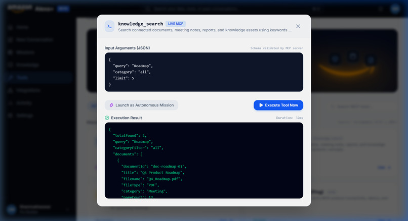 Alexa+: Autonomous Mission Execution Platform – screenshot 9