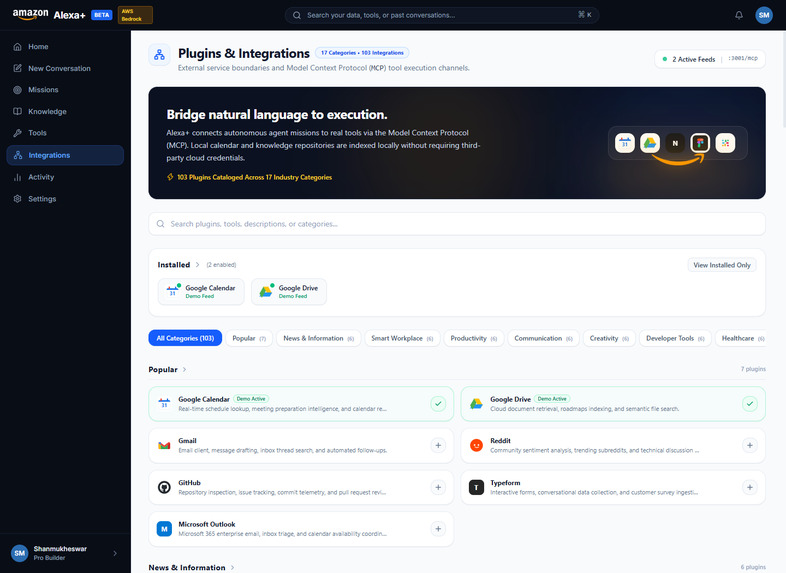 Alexa+: Autonomous Mission Execution Platform – screenshot 10