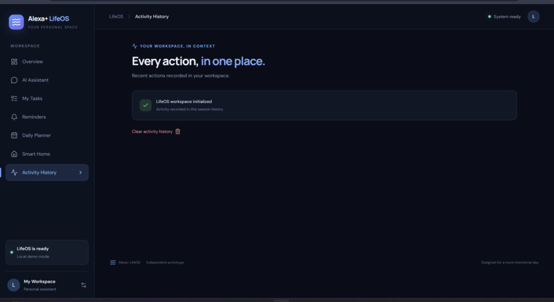 Alexa-lifeos – screenshot 2