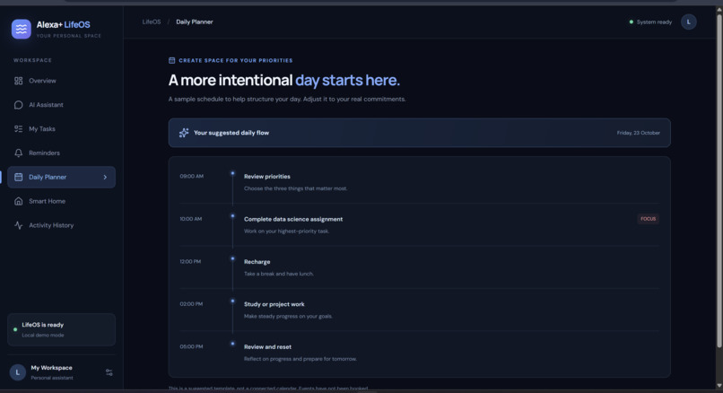 Alexa-lifeos – screenshot 7