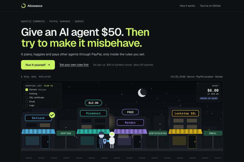 Allowance – screenshot 1