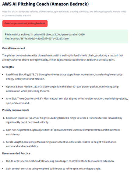 Outpace Baseball: AI Pitching Coach – screenshot 3