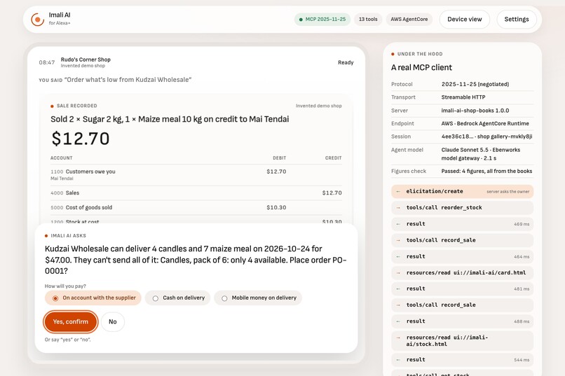 Imali AI for Alexa+ – screenshot 2