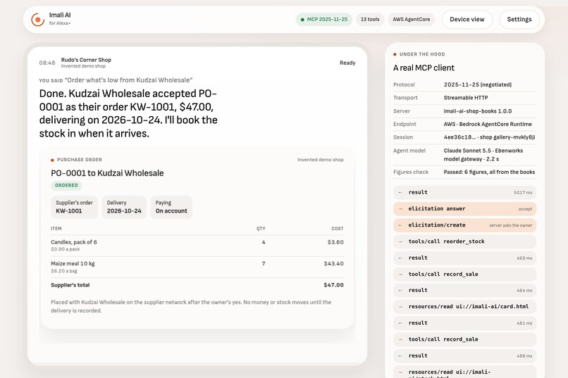 Imali AI for Alexa+ – screenshot 3