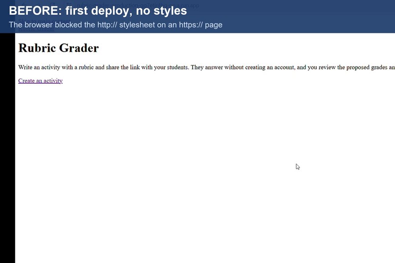 Rubric Grader: Proposed Grades, Teacher Decides – screenshot 1