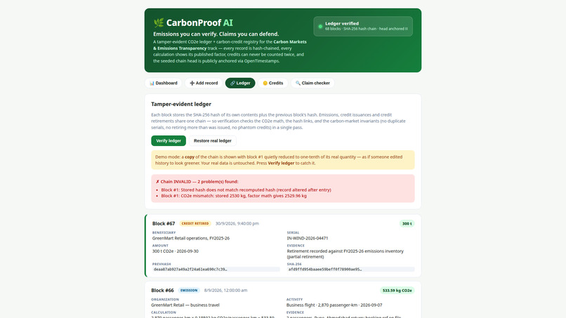 CarbonProof AI – screenshot 3