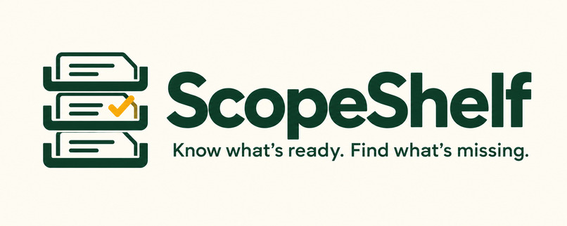 ScopeShelf - Know what's ready. Find what's missing. – screenshot 1