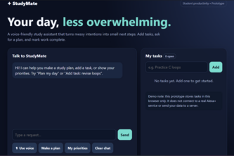StudyMate — Student Voice Assistant