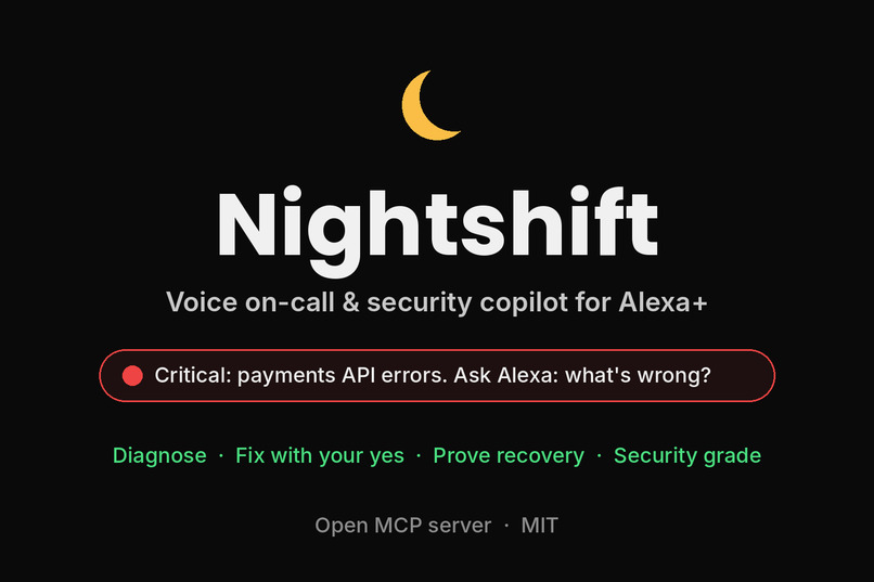 Nightshift: Voice On-Call & Security Copilot for Alexa+ – screenshot 1