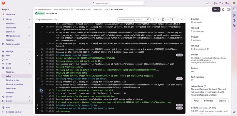 NoteGate — a repair a maintainer can inspect – screenshot 4
