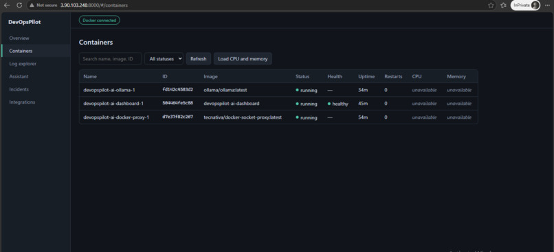 DevOpsPilot AI – screenshot 2
