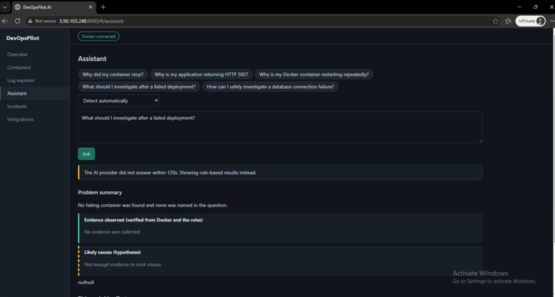 DevOpsPilot AI – screenshot 3