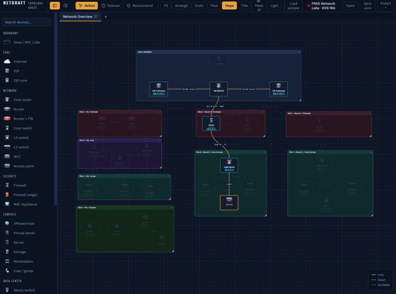 NetDraft Topology Maker – screenshot 1
