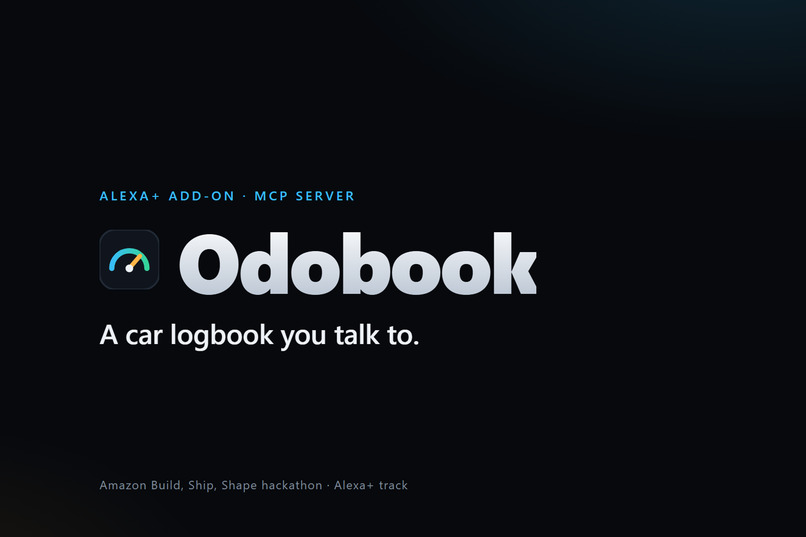 Odobook: a car logbook you talk to – screenshot 1