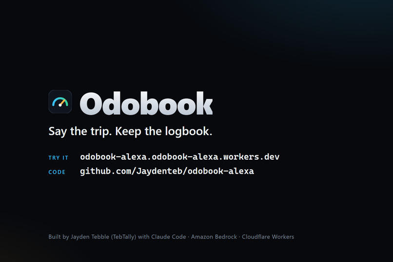 Odobook: a car logbook you talk to – screenshot 2