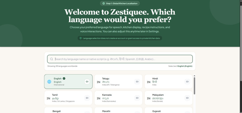 Zestiquee AI Assistant – screenshot 1